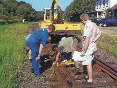 Kontrollmessungen an einer Weiche