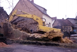 Abriss, Krähling, Blick Richtung S