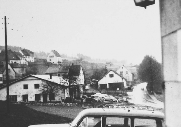 Dreschmaschinenschuppen Ende der 1950er Jahre