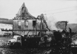 Abriss des "Brennhauses" der Mühle Brücher